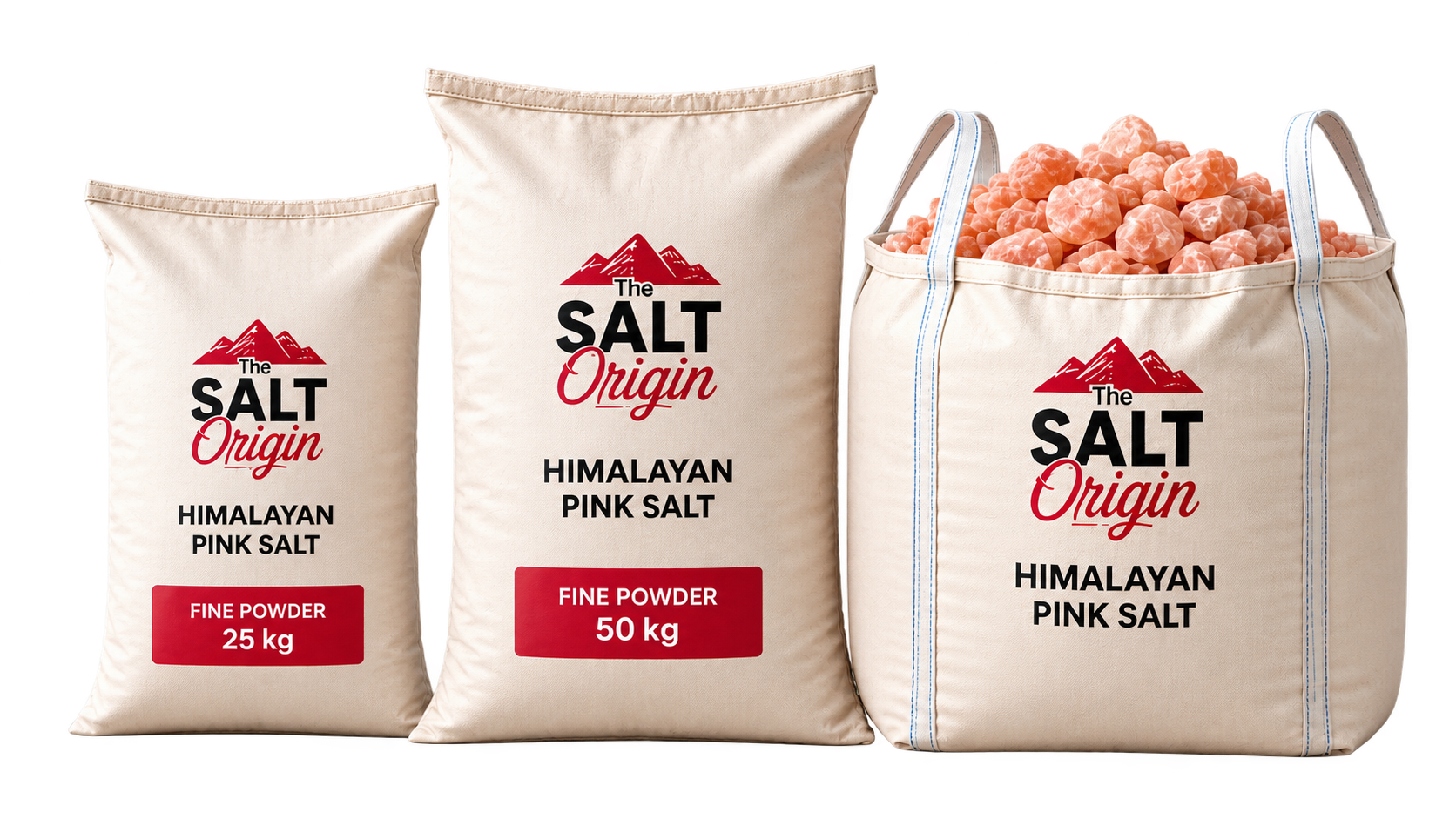 Bulk Himalayan pink salt supply