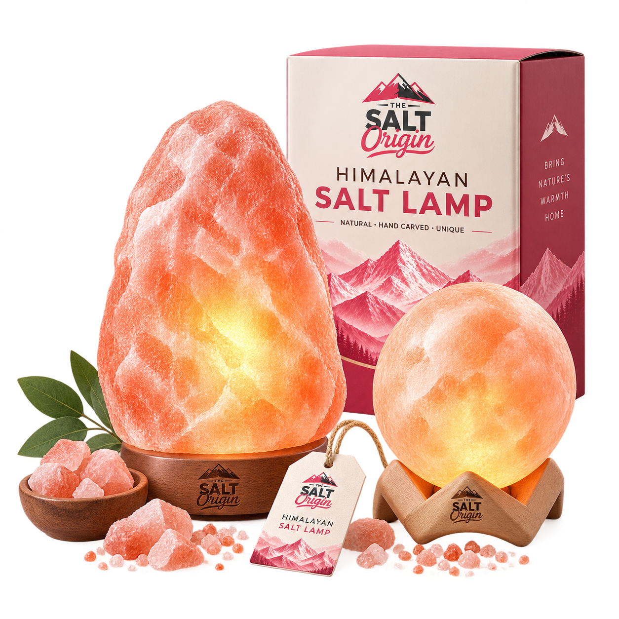 Himalayan salt lamps product family